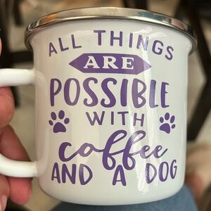 Inspirational Purple and White Coffee Mug
